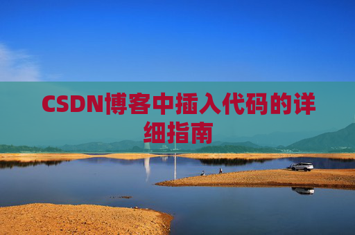 CSDN博客中插入代码的详细指南